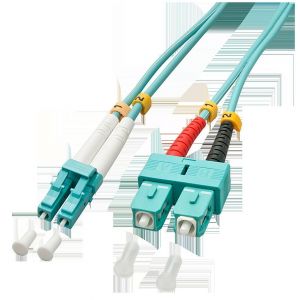 Lindy 46392 - Câble Ethernet Fibre optique Duplex LC/SC OM3 3 m Bleu