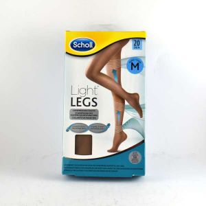 Image de Scholl Light Legs - Collants de maintien 20 deniers couleur chair taille M