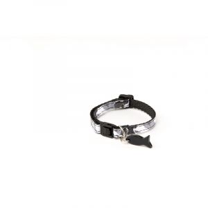 Martin Sellier COLLIER CHAT CAMOUFLAGE GRIS