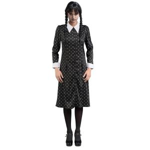 Ruedelafete Robe noire &agrave; motifs Mercredi™ - Femme