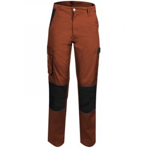 Fashion Securite - Pantalon de Travail Femme Terracotta - Fashion S&eacute;curit&eacute; - R&eacute;sistant, Confortable et Tendance - Bricolage et Jardinage - 34