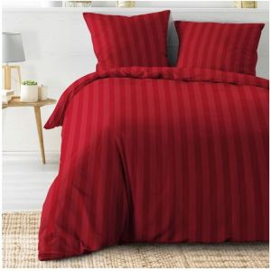 Parure de lit Cleo Rouge 240x220 - Rouge