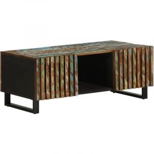 VidaXL Table basse 100x55x40 cm bois massif d'acacia, table d'appoint, table de salon, table de bout, table de canapé, table centrale