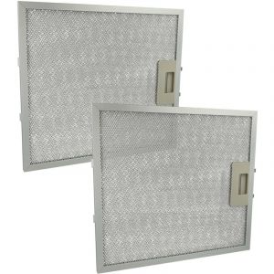 Vhbw 2x Filtre anti-graisse compatible avec Faure HES601G hotte de cuisine - 30,6 x 27,8 x 0,85 cm, métal