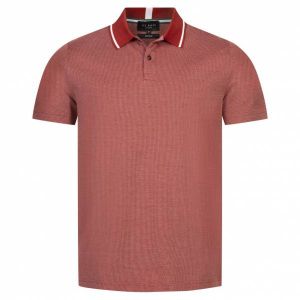 Ted Baker Mini Jacquard Stitch Hommes Polo 261464-DK-RED