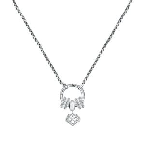 Image de Morellato Collier en acier, cristaux DROPS Gris