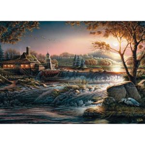Schmidt Spiele 58545 Puzzle Lumineux dans la Nature Terry Redlin 1000 pièces, Multicolore