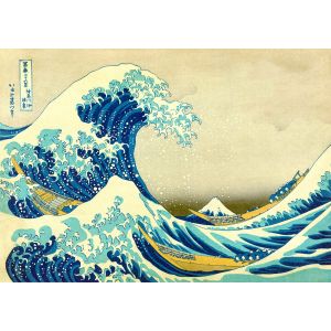 Puzzle 1000 pièces Enjoy - Katsushika Hokusai : La Grande Vague au large de Kanagawa