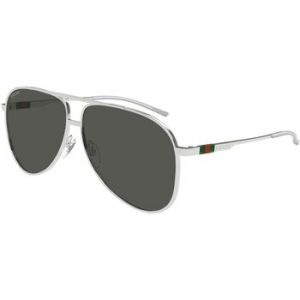 Gucci Homme GG1677S 001 Lunettes de soleil Métal Argent Gris Pilote