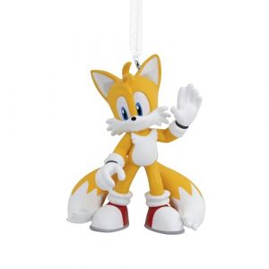 Hallmark Ornement à Suspendre en Forme de Queue, décoration d'arbre Sonic Le hérisson, décoration à Suspendre en résine, décoration de Noël à Suspendre, Cadeaux de Noël