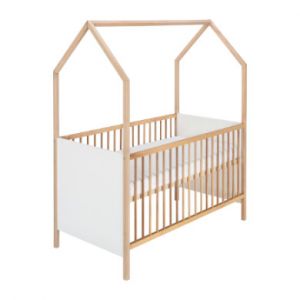 Image de Schardt Lit cabane enfant Venice bois naturel 70x140 cm - Taille 70x140 cm