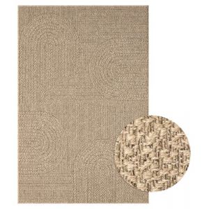 Tapis ext&eacute;rieur en jute Look &agrave; motif de Arc-en-ciel Look| 160x230 | pour le jardin ou terrasse