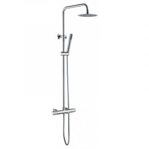 Colonne de douche ou baignoire thermostatique chromée Line Imex