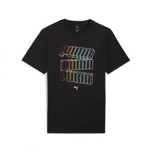 Puma ESS Logo Lab HOG Tee, T-Shirts Mixte Black,