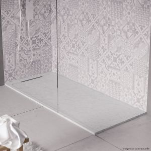 Receveur de douche en pierre naturelle extra plat à poser 80x130cm - italien marbre - ORIGINE