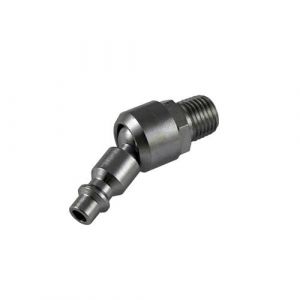 Ludi Embout raccord air male articule a rotule cardan type us, france