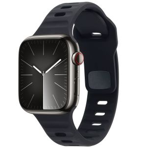 Imoshion Bracelet en silicone Active Sport Apple Watch Series 1-10 / SE / Ultra (2) (44/45/46/49 mm) - Noir