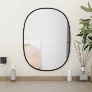 Image de VidaXL Miroir mural Noir 40x30 cm