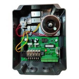 Coffret &eacute;lectronique d'automatisme de portail battant en 12V