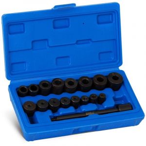 Helloshop26 - Coffret d'outils pour embrayage outil de centrage d'embrayage centreur d'embrayage (17 pièces, 8 adaptateurs pour disques d'embrayage,