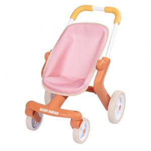 Smoby Baby Nurse - Poussette Pop - pour Poupons Jusqu'à 42 cms - Poignée Ergnonomique - Roues Multidirectionnelles - A Partir de 18 Mois - Fabrication Espagnole