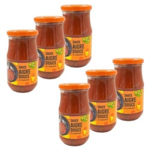 Agidra - Lot 6x Sauce aigre douce - Bocal 350g