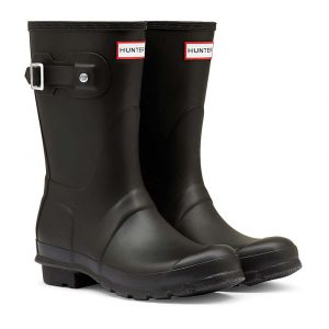 Hunter Bottes de pluie avec boucle d&eacute;corative Noir - Taille 39