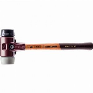Halder 3023040 Simplex Maillet de Caoutchouc/Tpe-Mid, Multicolore, 40 mm