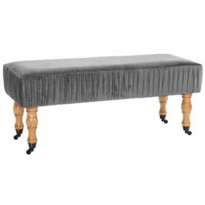 Image de Banquette effet velours Dolce Grise
