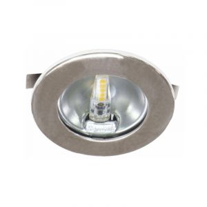 Aric Spot Led Encastré S1200 - 1,8w - 3000k - Rond - Plastique - Chrome - Non Dimmable