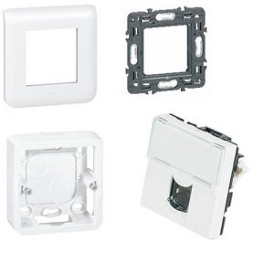 Legrand Kit prise murale 1 x RJ45 CAT6a 45x45