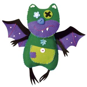 Folia Set de bricolage en feutre Little Monster Friends : Batty 23 pièces