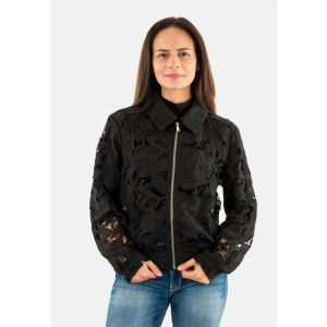 Morgan Blouson court dentelle noir femme - Taille 36