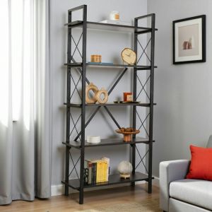 Pier Import - Bibliothèque étagère moderne avec croisillons jena