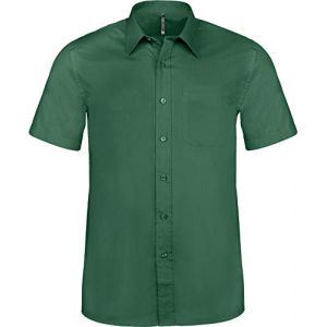 Kariban ACE > Chemise Manches Courtes - Forest Green, L, Homme
