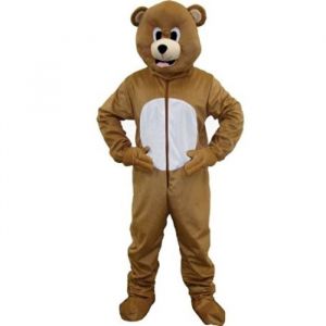Dress Up America Mascotte d’ours brun pour adultes, Taille unique adulte, Comme la Présentation, Taille unique adulte (taille 152 cm, hauteur 191 cm)