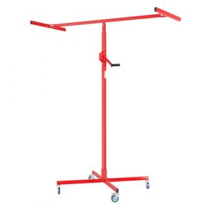wiltec Lève-plaque Lève-panneaux 50kg max. Réglable en hauteur Plâtrerie 170-290cm Aide Montage - schwarz