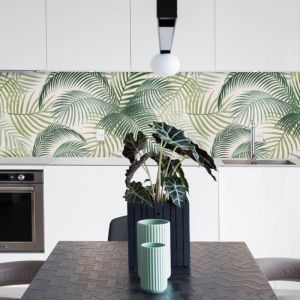 Image de Stickerdecofr - Cr&eacute;dence Adh&eacute;sive Palmier 200 x 60 cm