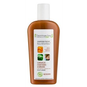 Dermaclay Shampoing pour cheveux châtains à bruns