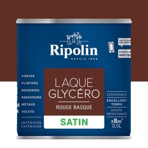 Image de Ripolin Laque glycéro 05L satin | Aspect: Satin - Couleur: Rouge basque