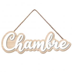 STC Plaque de porte pour chambre L19,5cm