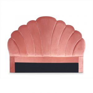 Image de T&ecirc;te de Lit en Velours "S lly" 140cm Rose Prix