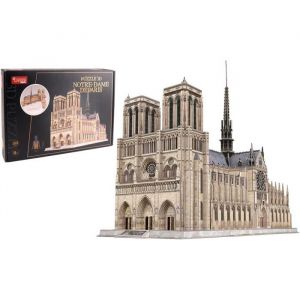 Mgm EXPLORA - Notre Dame De Paris - Puzzles 3D - 540040-293 Pi&egrave;ces - Monument Historique - Niveau 10 - sans Colle Ni Ciseaux - Educatif - Paris - Jeu de Construction - Maquette - &Agrave; Partir de 8 Ans
