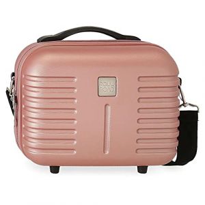 Image de Roll Road India Trousse de Toilette Adaptable avec bandoulière Rose 29 x 21 x 15 cm Rigide ABS 9,14 l