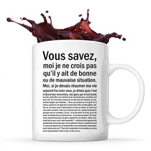 Mug Bonne ou mauvaise Situation Tasse Cadeau Personnalis&eacute;