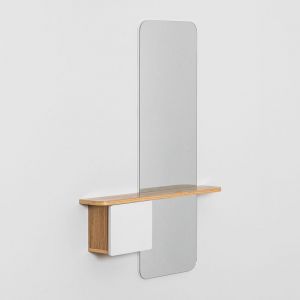 Salle des miroirs de Varna SKLUM Blanc - Bois Naturel