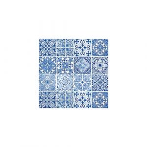 Home Fashion Serviette &laquo; Carrelages bleus &raquo; - 20 pc.