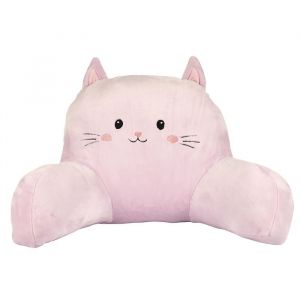 THE CONCEPT FACTORY, TX0331, Coussin de Lecture Kawaii Crème Ergonomique, Design Adorable, Confort Optimal pour Détente et Loisirs, Idéal pour Salon ou Chambre, Taille 60x35 cm, Couleur Crème
