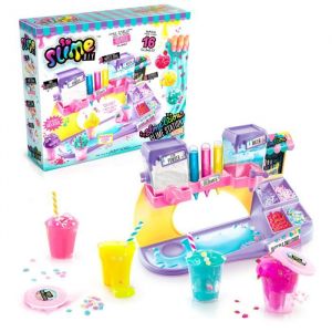Canal Toys So Slime DIY Slimelicious Station Slimelicious pour Enfants de 6 Ans et Plus, 16 slimes parfumés, décorations et shakers Inclus, si Frais et Savoureux, mélangez Votre Propre Slime