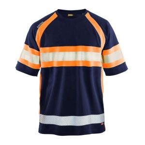 Blaklader T-shirt haute visibilité Cl 1 - 33371051 - Jaune / Marine - M